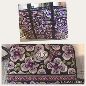Vera Bradley Purple Punch Matching Set!